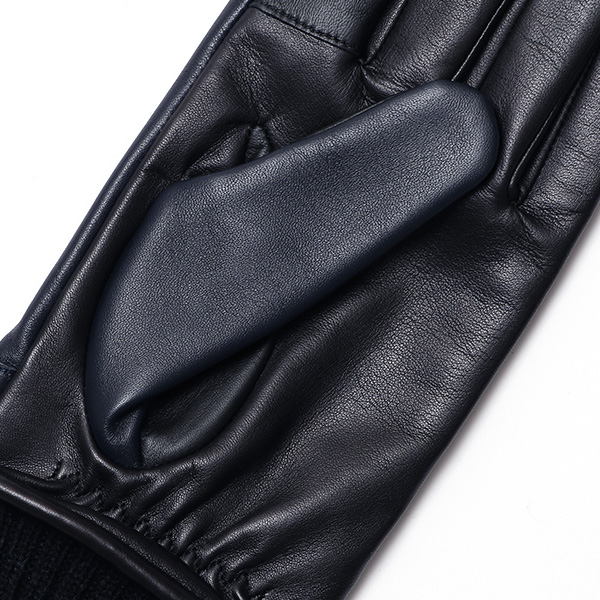  KURODA(クロダ) 仔羊革 本革 手袋 メンズ スマホ対応 ブルー ネイビー 青色 男性 グローブ 皮 高級 安心 日本メーカー 手袋専門 ブランド ギフト プレゼント 誕生日 クリスマス