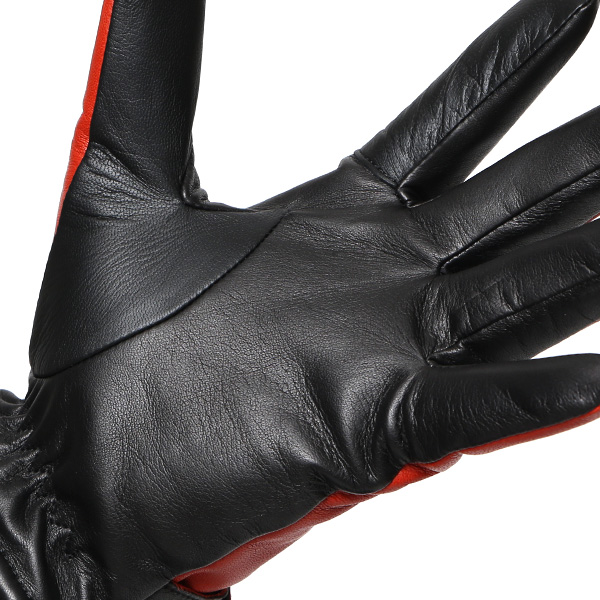  KURODA(クロダ) 仔羊革 本革 手袋 メンズ スマホ対応 オレンジ 橙色 男性 グローブ 皮 高級 安心 日本メーカー 手袋専門 ブランド ギフト プレゼント 誕生日 クリスマス