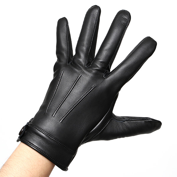  KURODA(クロダ) 本革 高級 三本山 手袋 メンズ スマホ対応 ブラック 黒 黒色 日本メーカー 革手袋 長年 耐久性 上質 高品質 プレゼント ギフト 皮 てぶくろ