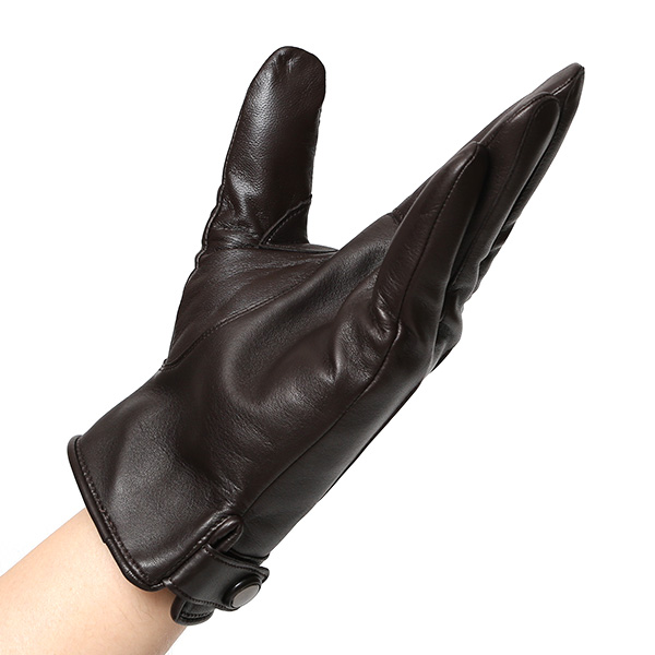  KURODA(クロダ) 本革 高級 三本山 手袋 メンズ スマホ対応 ダークブラウン ブラウン 茶 茶色 日本メーカー 革手袋 長年 耐久性 上質 高品質 プレゼント ギフト 皮 てぶくろ