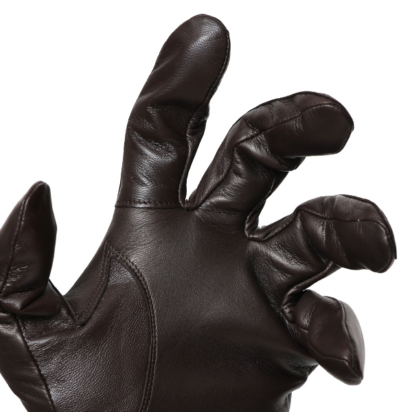  KURODA(クロダ) 本革 高級 三本山 手袋 メンズ スマホ対応 ダークブラウン ブラウン 茶 茶色 日本メーカー 革手袋 長年 耐久性 上質 高品質 プレゼント ギフト 皮 てぶくろ