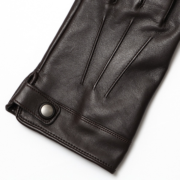  KURODA(クロダ) 本革 高級 三本山 手袋 メンズ スマホ対応 ダークブラウン ブラウン 茶 茶色 日本メーカー 革手袋 長年 耐久性 上質 高品質 プレゼント ギフト 皮 てぶくろ