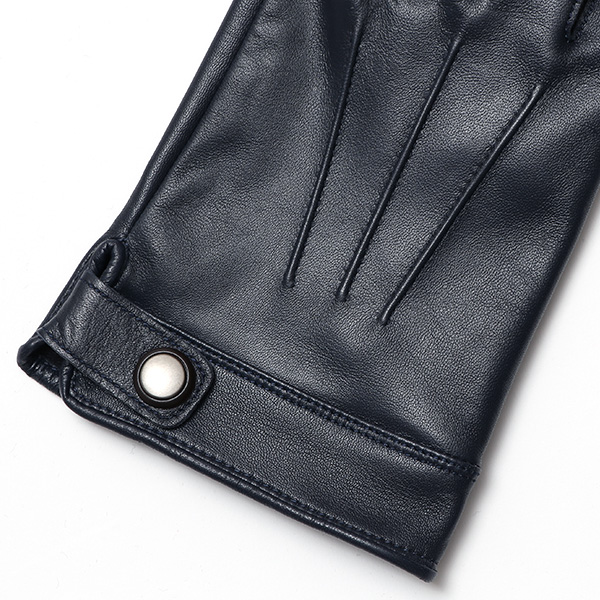  KURODA(クロダ) 本革 高級 三本山 手袋 メンズ スマホ対応 ブルー ネイビー 青色 日本メーカー 革手袋 長年 耐久性 上質 高品質 プレゼント ギフト 皮 てぶくろ