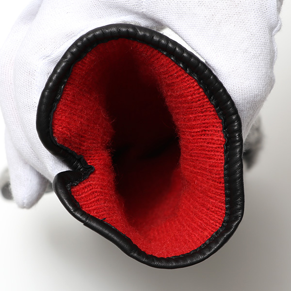  KURODA(クロダ) ニット 本革 手袋 メンズ 男性向け 仔羊革 ライトグレー グレー グレイ 灰色 スマホ タッチパネル 対応 日本 手袋専門ブランド おしゃれ カジュアル ギフト プレゼント