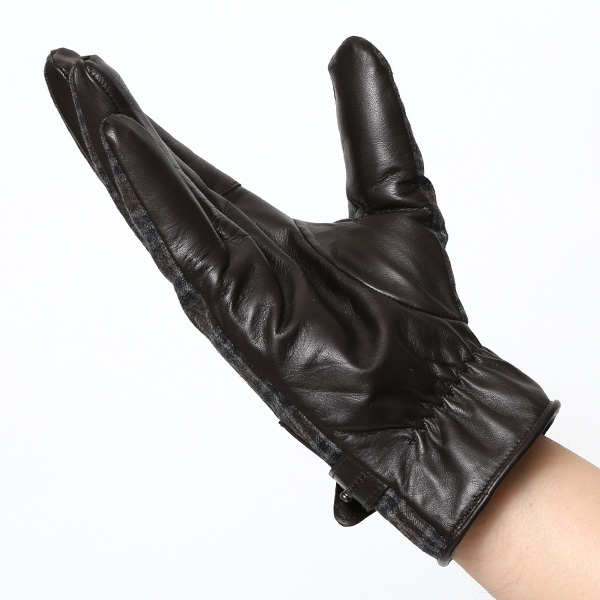  日本製 本革 メンズ 手袋 ビジネス フォーマル ブラウン 茶 茶色 高級 高品質 上質 仕事 営業 スーツ スマホ対応 ギフト プレゼント ラッピング クリスマス