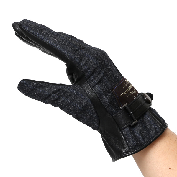  日本製 本革 メンズ 手袋 ビジネス フォーマル グレー グレイ 灰色 高級 高品質 上質 仕事 営業 スーツ スマホ対応 ギフト プレゼント ラッピング クリスマス