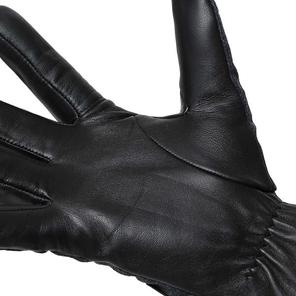  日本製 本革 メンズ 手袋 ビジネス フォーマル グレー グレイ 灰色 高級 高品質 上質 仕事 営業 スーツ スマホ対応 ギフト プレゼント ラッピング クリスマス