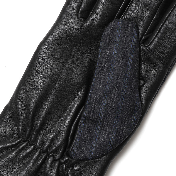  日本製 本革 メンズ 手袋 ビジネス フォーマル グレー グレイ 灰色 高級 高品質 上質 仕事 営業 スーツ スマホ対応 ギフト プレゼント ラッピング クリスマス