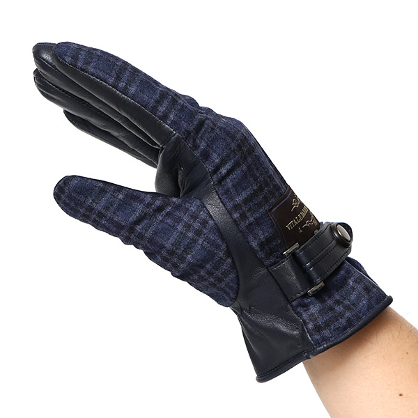 日本製 本革 メンズ 手袋 ビジネス フォーマル ブルー ネイビー 青色 高級 高品質 上質 仕事 営業 スーツ スマホ対応 ギフト プレゼント ラッピング クリスマス