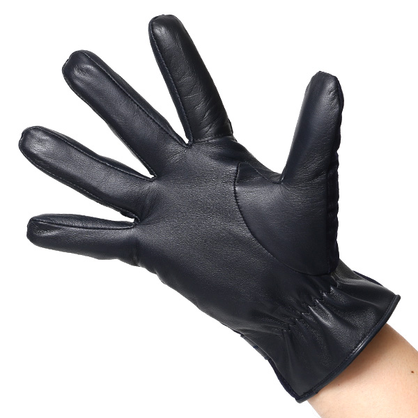  日本製 本革 メンズ 手袋 ビジネス フォーマル ブルー ネイビー 青色 高級 高品質 上質 仕事 営業 スーツ スマホ対応 ギフト プレゼント ラッピング クリスマス