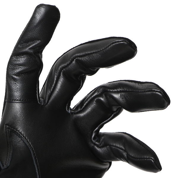  KURODA(クロダ) ヤギ革 メンズ 手袋 本革 三本山 ブラック 黒 黒色 紳士 レザー グローブ 化粧箱付き プレゼント おしゃれ ギフト ラッピング タッチパネル タブレット ブランド