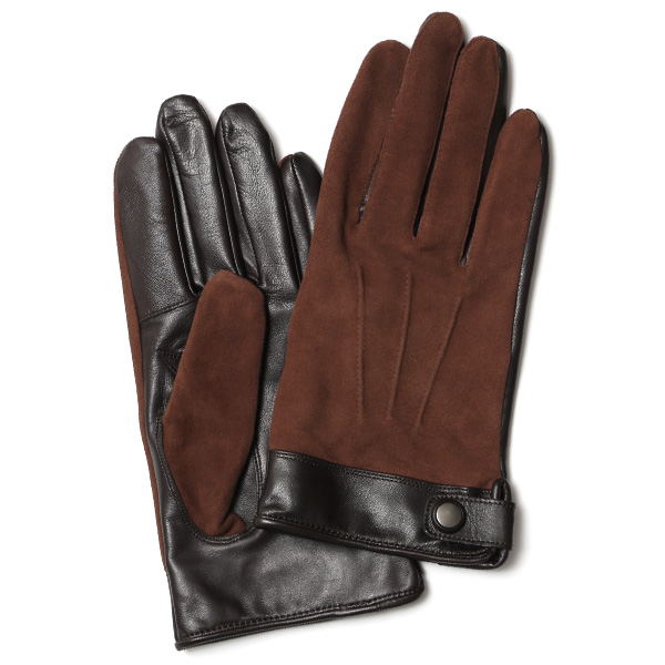 KURODA(クロダ) ゴートスエード(ヤギ革) メンズ 手袋 ブラウン