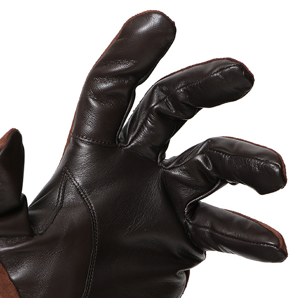 KURODA(クロダ) ヤギ革 メンズ 手袋 本革 三本山 ブラウン 茶 茶色 紳士 レザー グローブ 化粧箱付き プレゼント おしゃれ ギフト ラッピング タッチパネル タブレット ブランド