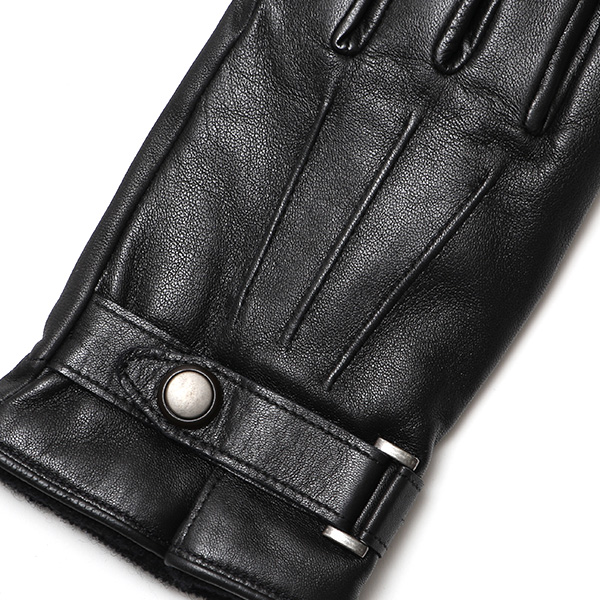  KURODA(クロダ) 仔羊革 高級 紳士 革手袋 三本山 ブラック 黒 黒色 メンズ 男性 フォーマル ビジネス 営業 仕事 スマホ対応 プレゼント ラッピング ギフト クリスマス 誕生日