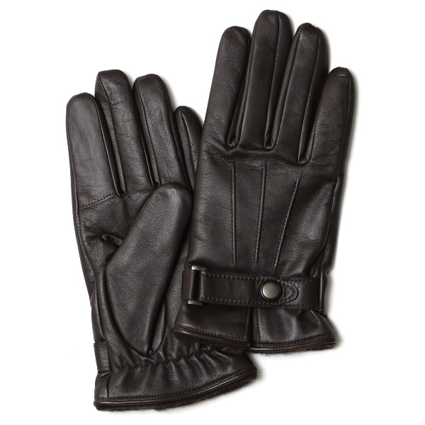 KURODA(クロダ) 羊革(ラムスキン) メンズ 手袋 ダークブラウン