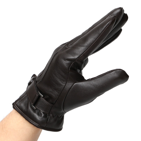 KURODA(クロダ) 仔羊革 高級 紳士 革手袋 三本山 ダークブラウン ブラウン 茶 茶色 メンズ 男性 フォーマル ビジネス 営業 仕事 スマホ対応 プレゼント ラッピング ギフト クリスマス 誕生日