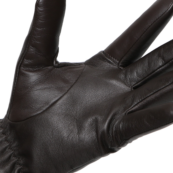 KURODA(クロダ) 仔羊革 高級 紳士 革手袋 三本山 ダークブラウン ブラウン 茶 茶色 メンズ 男性 フォーマル ビジネス 営業 仕事 スマホ対応 プレゼント ラッピング ギフト クリスマス 誕生日