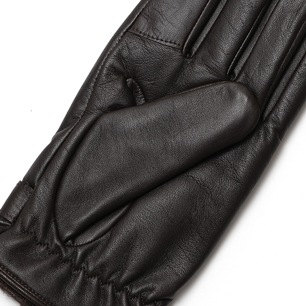 KURODA(クロダ) 仔羊革 高級 紳士 革手袋 三本山 ダークブラウン ブラウン 茶 茶色 メンズ 男性 フォーマル ビジネス 営業 仕事 スマホ対応 プレゼント ラッピング ギフト クリスマス 誕生日