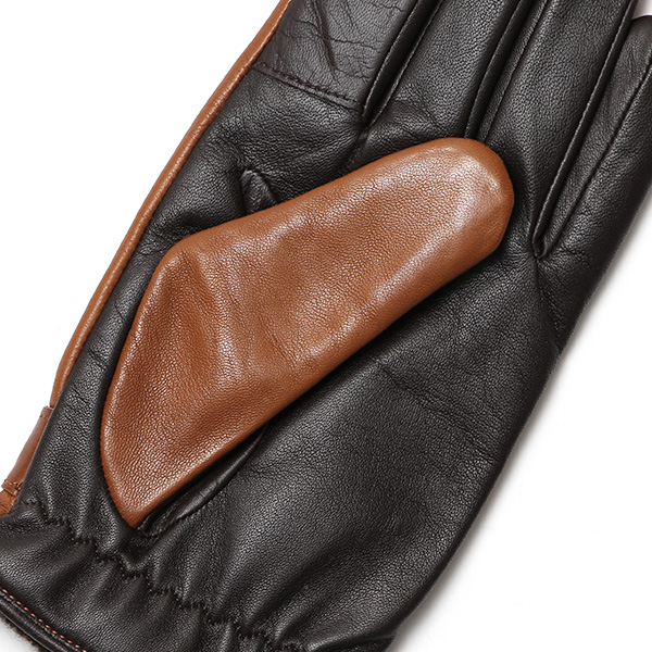  KURODA(クロダ) 仔羊革 高級 紳士 革手袋 三本山 キャメル ブラウン 茶 茶色 メンズ 男性 フォーマル ビジネス 営業 仕事 スマホ対応 プレゼント ラッピング ギフト クリスマス 誕生日