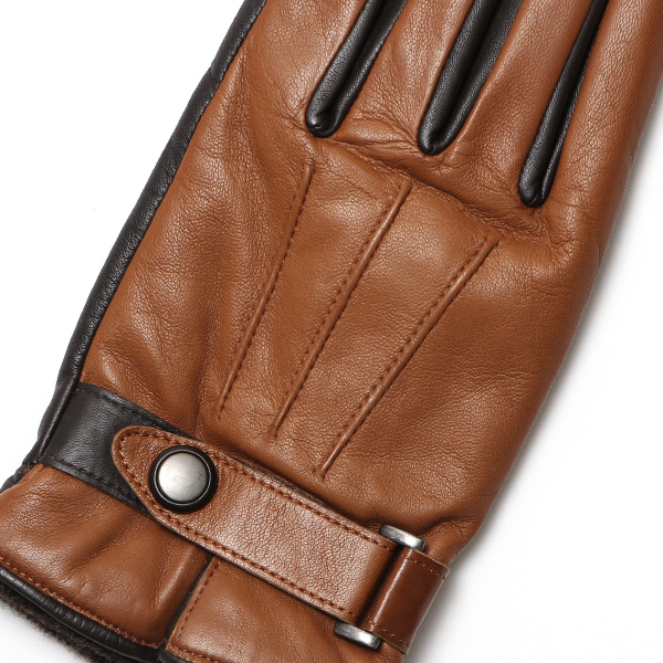  KURODA(クロダ) 仔羊革 高級 紳士 革手袋 三本山 キャメル ブラウン 茶 茶色 メンズ 男性 フォーマル ビジネス 営業 仕事 スマホ対応 プレゼント ラッピング ギフト クリスマス 誕生日