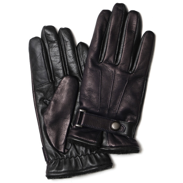 KURODA(クロダ) 羊革(ラムスキン) メンズ 手袋 ネイビー