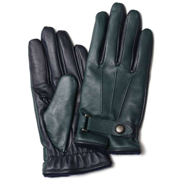 KURODA(クロダ) 羊革(ラムスキン) メンズ 手袋 グリーン