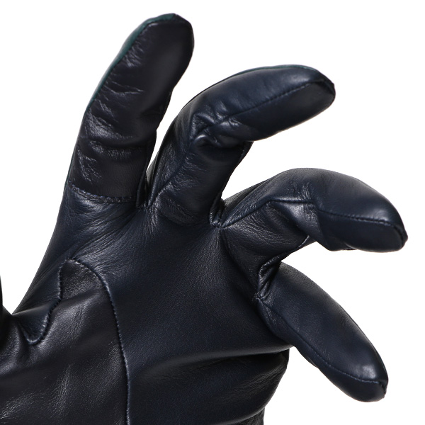 KURODA(クロダ) 仔羊革 高級 紳士 革手袋 三本山 グリーン 緑色 メンズ 男性 フォーマル ビジネス 営業 仕事 スマホ対応 プレゼント ラッピング ギフト クリスマス 誕生日