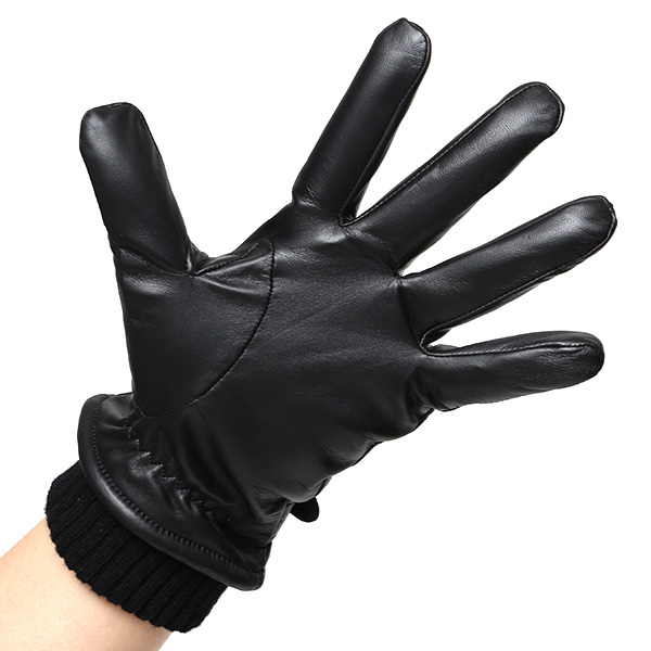  日本製 メンズ 本革 手袋 バイク 暖かい マイクロファイバーボア裏地 ブラック 黒 黒色 スマホ対応 紳士 男性 おしゃれ カジュアル グローブ ギフト プレゼント ラッピング 化粧箱