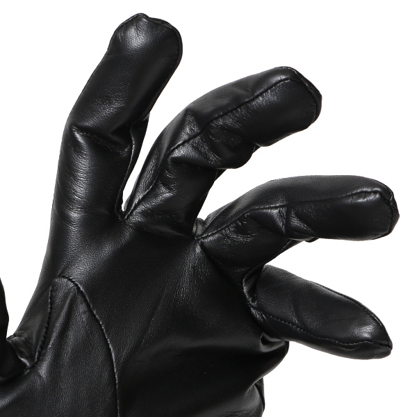  日本製 メンズ 本革 手袋 バイク 暖かい マイクロファイバーボア裏地 ブラック 黒 黒色 スマホ対応 紳士 男性 おしゃれ カジュアル グローブ ギフト プレゼント ラッピング 化粧箱