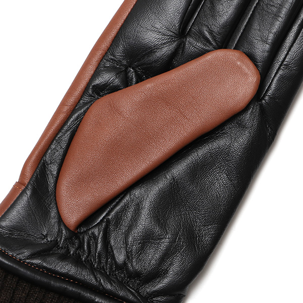  日本製 メンズ 本革 手袋 バイク 暖かい マイクロファイバーボア裏地 キャメル ブラウン 茶 茶色 スマホ対応 紳士 男性 おしゃれ カジュアル グローブ ギフト プレゼント ラッピング 化粧箱