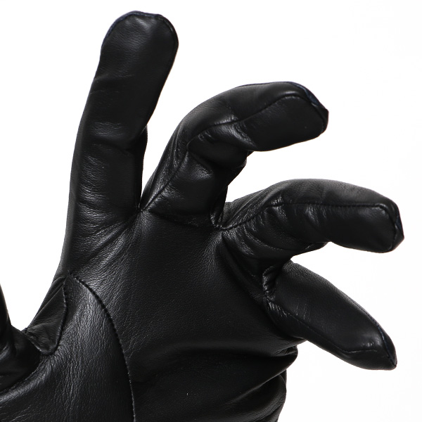  日本製 メンズ 本革 手袋 バイク 暖かい マイクロファイバーボア裏地 ブルー ネイビー 青色 スマホ対応 紳士 男性 おしゃれ カジュアル グローブ ギフト プレゼント ラッピング 化粧箱