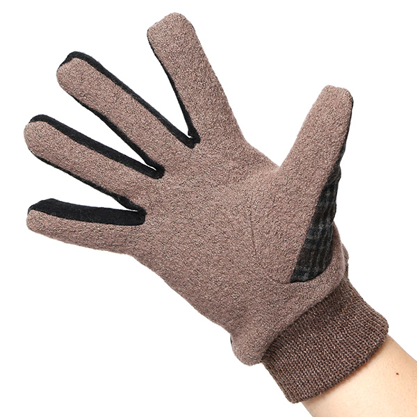  KURODA(クロダ) イタリア製スーツ生地 マイクロファイバーボア裏地 メンズ 手袋 ブラウン 茶 茶色 スマホ タッチパネル 操作可能 チクチクしない 履き心地 柔らかい オシャレ プレゼント ギフト 化粧箱