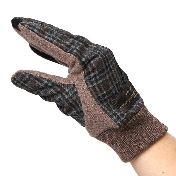  KURODA(クロダ) イタリア製スーツ生地 マイクロファイバーボア裏地 メンズ 手袋 ブラウン 茶 茶色 スマホ タッチパネル 操作可能 チクチクしない 履き心地 柔らかい オシャレ プレゼント ギフト 化粧箱