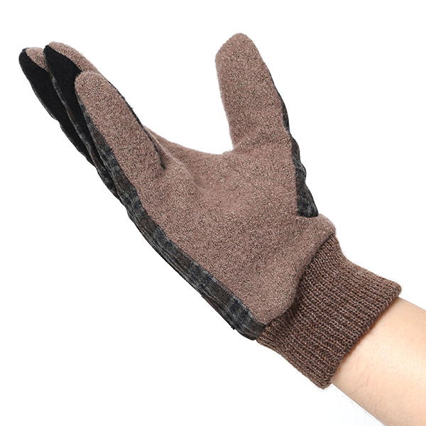  KURODA(クロダ) イタリア製スーツ生地 マイクロファイバーボア裏地 メンズ 手袋 ブラウン 茶 茶色 スマホ タッチパネル 操作可能 チクチクしない 履き心地 柔らかい オシャレ プレゼント ギフト 化粧箱