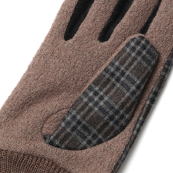 KURODA(クロダ) イタリア製スーツ生地 マイクロファイバーボア裏地 メンズ 手袋 ブラウン 茶 茶色 スマホ タッチパネル 操作可能 チクチクしない 履き心地 柔らかい オシャレ プレゼント ギフト 化粧箱