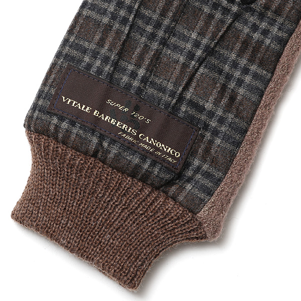  KURODA(クロダ) イタリア製スーツ生地 マイクロファイバーボア裏地 メンズ 手袋 ブラウン 茶 茶色 スマホ タッチパネル 操作可能 チクチクしない 履き心地 柔らかい オシャレ プレゼント ギフト 化粧箱