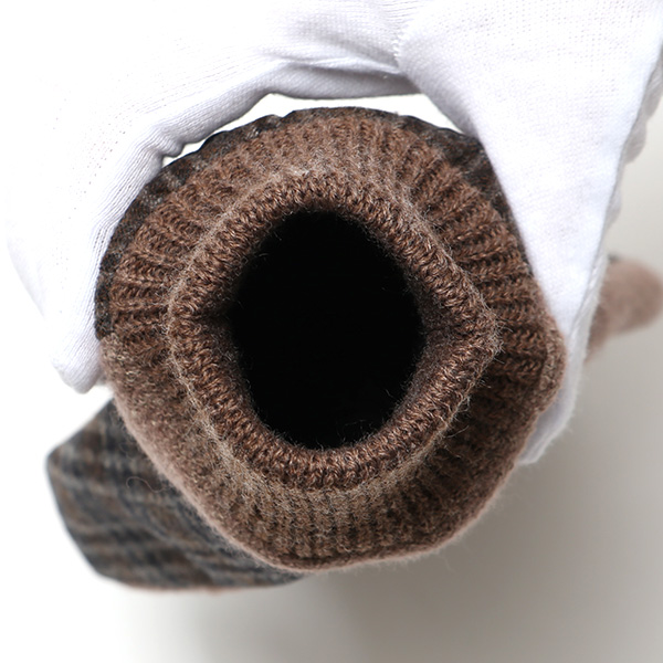  KURODA(クロダ) イタリア製スーツ生地 マイクロファイバーボア裏地 メンズ 手袋 ブラウン 茶 茶色 スマホ タッチパネル 操作可能 チクチクしない 履き心地 柔らかい オシャレ プレゼント ギフト 化粧箱