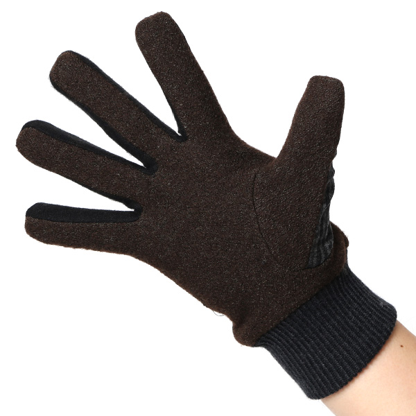  KURODA(クロダ) イタリア製スーツ生地 マイクロファイバーボア裏地 メンズ 手袋 グレー グレイ 灰色 スマホ タッチパネル 操作可能 チクチクしない 履き心地 柔らかい オシャレ プレゼント ギフト 化粧箱