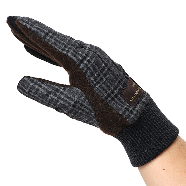  KURODA(クロダ) イタリア製スーツ生地 マイクロファイバーボア裏地 メンズ 手袋 グレー グレイ 灰色 スマホ タッチパネル 操作可能 チクチクしない 履き心地 柔らかい オシャレ プレゼント ギフト 化粧箱