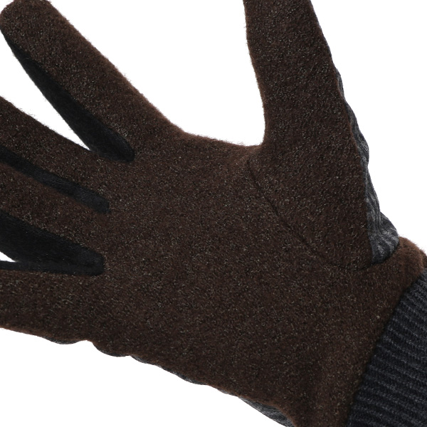  KURODA(クロダ) イタリア製スーツ生地 マイクロファイバーボア裏地 メンズ 手袋 グレー グレイ 灰色 スマホ タッチパネル 操作可能 チクチクしない 履き心地 柔らかい オシャレ プレゼント ギフト 化粧箱