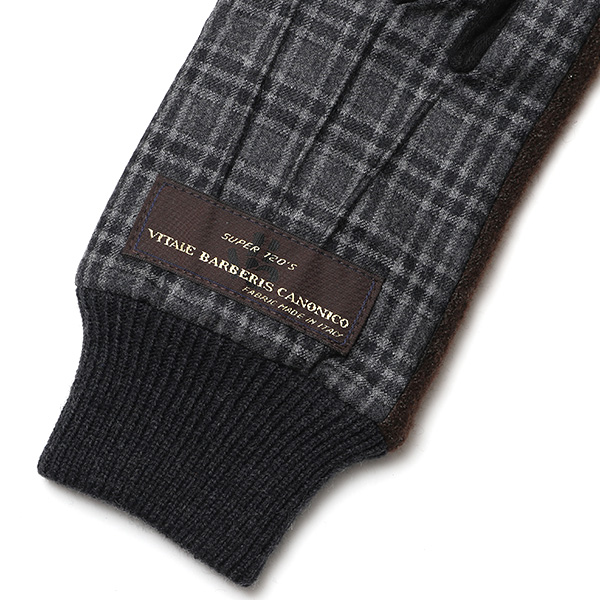  KURODA(クロダ) イタリア製スーツ生地 マイクロファイバーボア裏地 メンズ 手袋 グレー グレイ 灰色 スマホ タッチパネル 操作可能 チクチクしない 履き心地 柔らかい オシャレ プレゼント ギフト 化粧箱