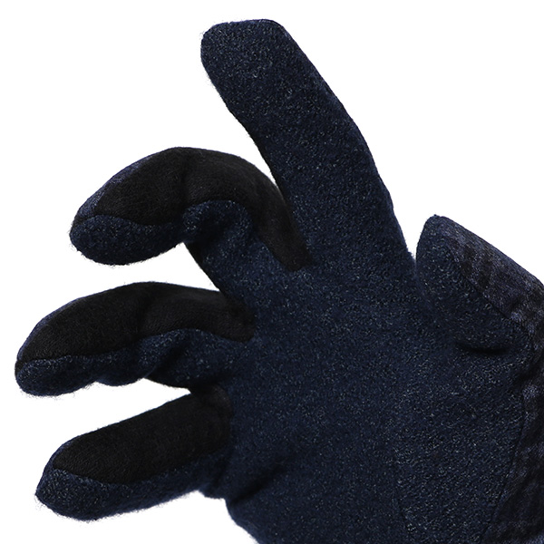  KURODA(クロダ) イタリア製スーツ生地 マイクロファイバーボア裏地 メンズ 手袋 ブルー ネイビー 青色 スマホ タッチパネル 操作可能 チクチクしない 履き心地 柔らかい オシャレ プレゼント ギフト 化粧箱