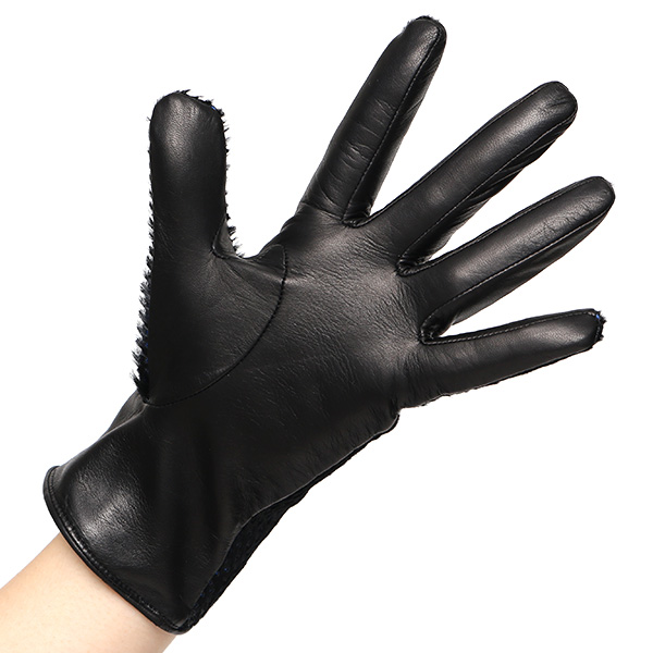  KURODA(クロダ) 高級 レディース 手袋 カシミア ハラコ 仔羊革 ブラック 黒 黒色 女性 婦人 上質 高品質 オシャレ 日本 ブランド 本革 国産 ブランド カシミヤ