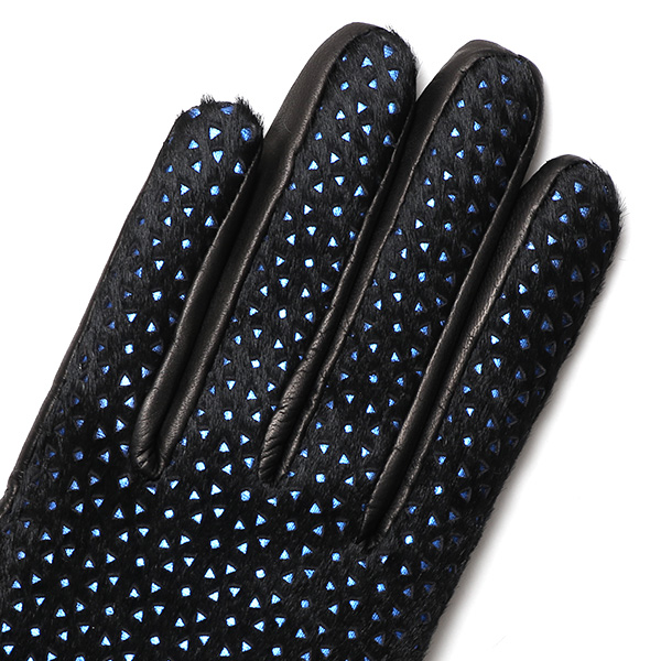  KURODA(クロダ) 高級 レディース 手袋 カシミア ハラコ 仔羊革 ブラック 黒 黒色 女性 婦人 上質 高品質 オシャレ 日本 ブランド 本革 国産 ブランド カシミヤ