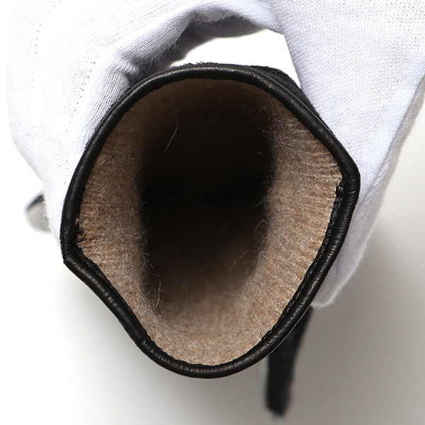  KURODA(クロダ) 高級 レディース 手袋 カシミア ハラコ 仔羊革 ブラック 黒 黒色 女性 婦人 上質 高品質 オシャレ 日本 ブランド 本革 国産 ブランド カシミヤ