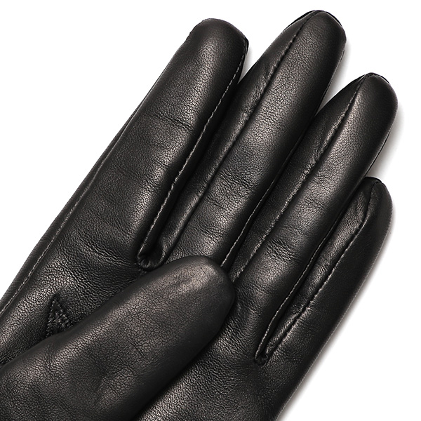  日本製 仔羊革 レディース 高級 三本山 カシミヤ 手袋 ブラック 黒 黒色 本革 婦人 女性 グローブ ビジネス フォーマル 営業 仕事 スーツ プレゼント ギフト KURODA(クロダ) 