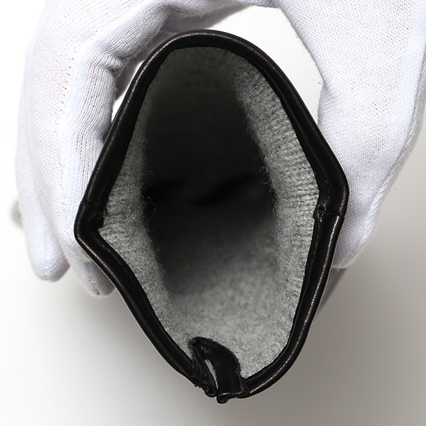  日本製 仔羊革 レディース 高級 三本山 カシミヤ 手袋 ブラック 黒 黒色 本革 婦人 女性 グローブ ビジネス フォーマル 営業 仕事 スーツ プレゼント ギフト KURODA(クロダ) 