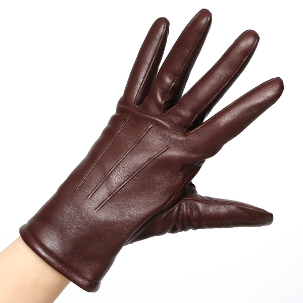  日本製 仔羊革 レディース 高級 三本山 カシミヤ 手袋 ブラウン 茶 茶色 本革 婦人 女性 グローブ ビジネス フォーマル 営業 仕事 スーツ プレゼント ギフト KURODA(クロダ) 