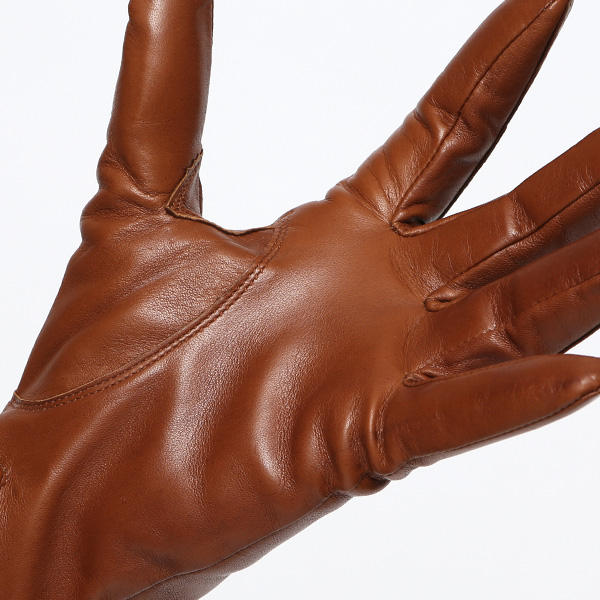  日本製 仔羊革 レディース 高級 三本山 カシミヤ 手袋 キャメル ブラウン 茶 茶色 本革 婦人 女性 グローブ ビジネス フォーマル 営業 仕事 スーツ プレゼント ギフト KURODA(クロダ) 