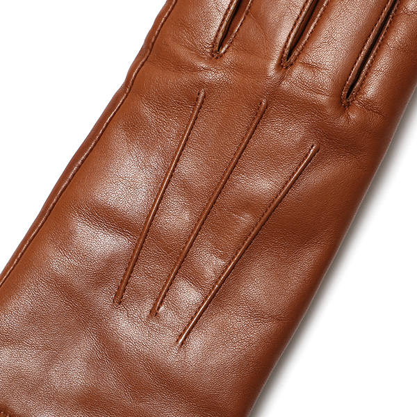  日本製 仔羊革 レディース 高級 三本山 カシミヤ 手袋 キャメル ブラウン 茶 茶色 本革 婦人 女性 グローブ ビジネス フォーマル 営業 仕事 スーツ プレゼント ギフト KURODA(クロダ) 